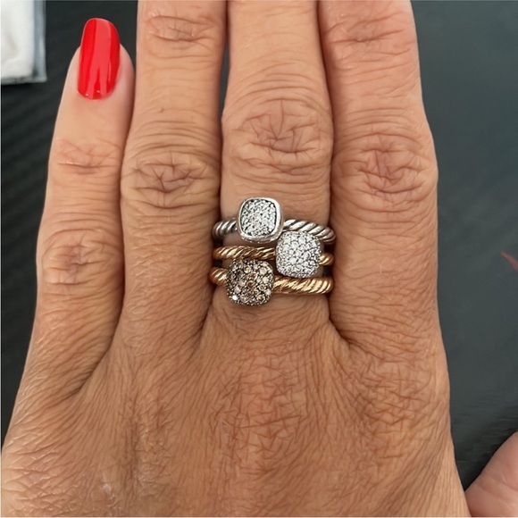 David Yurman Pave Stacking Ring - Picture 8 of 9